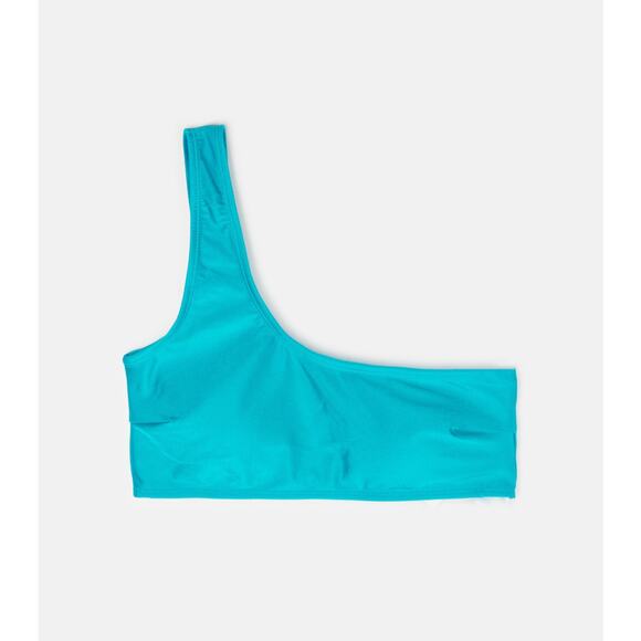 Goldie Other - Goldie Blue One Shoulder Swim Top Size L Large NWT